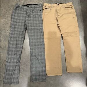 Men's Gray and Tan Pants